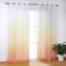 SCHOAL Gardinen mit Ösen Transparente Vorhänge Voile Fensterschal Modern Farbverlauf 1 Stück BxH 140x225cm Orange
