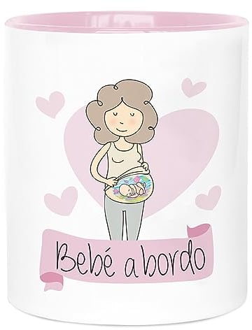 LA MENTE ES MARAVILLOSA - Taza de Cerámica con Frase |Bebé a Bordo| 330 ml Regalo Original para una Persona Especial, Taza de Café y Té