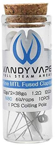 Vandy Vape Ni80 Superfine MTL Fused Clapton Fertigcoil 1.2 Ohm 10 Stück