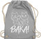 Turnbeutel Rucksack - Anime Geschenke - Baka! mit Katzen - weiß - Unisize - Hellgrau - für fans turnbeutel+anime geschenk+anime cat stoffrucksack manga anime+tasche cats juterucksäcke tasche