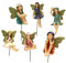 AIITLLYNA Flower Fairies Garden Decorations, Mini Fairy Statues for Plant Decoration, Outdoor Yard Decor