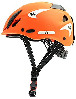 Kong. Mouse Work. Casco da Lavoro Aerato. Casco di Sicurezza. Certificato EN 397:2012 e A1:2012. 385g. Taglia Unica. Regolabile 52-64cm. Made in Italy. Colore Arancio