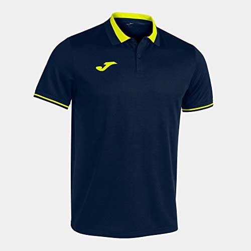 Joma Polo Kurzarm Championship VI Navy Fluor Gelb, 101954.321.S