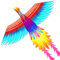 Mint's Colorful Life Regenbogen Phönix Drachen Flugdrachen für Kinder und Erwachsene, einfach zu fliegen große Strand Drachen