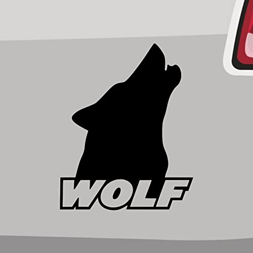 Wolf Aufkleber -6 Größen 21 Farben- Geheul Vollmond Canis Lupus Werwolf Isegrim
