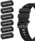 HOMTERN 6 x Silikon-Befestigungsriemen für Garmin Fenix 7X, 6X/6X Pro, 5X/5X Plus, 3/3 HR, Tactix Delta, Enduro, Descent Mk1 MK2, 26 mm, Silikon
