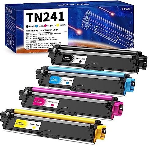 TN241 TN245 Toner Kompatibel für Brother TN242 TN246 TN-241 TN-245 für DCP-9022CDW MFC-9332CDW MFC-9142CDN HL-3142CW HL-3152CW MFC-9342CDW HL-3140CW (4er-Pack)