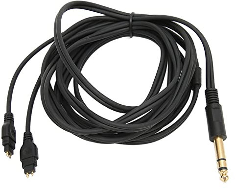 Cable de Auriculares, Cable de Audio de Repuesto de Compatible con HD650 HD600 HD580 HD535 HD545 HD565 HD265, Negro