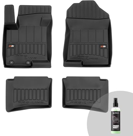 FROGUM ProLine 3D Gummimatten Exklusiven Auto Fußmatten Autofussmatten für Hyundai Bayon ab 2021, für Hyundai i20 III ab 2020 | Die höchsten Kanten