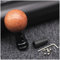 Universal Wood Shift Knob, Manual Wooden Round Ball Gear Shifter Knobs with 3 Adaptersn, Shifter Level Handle Head Replacement for Most Vehicle SUV,D Black