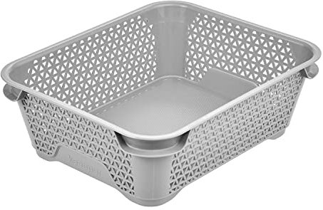 keeeper Stapelkorb, DIN A6, 20 x 16 x 7 cm, Mirko, Nordic Grey