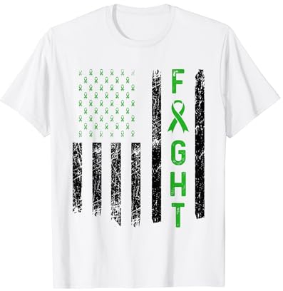 Kampf Krieger Flagge Nebennierenkrebs Bewusstsein T-Shirt
