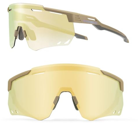 ROCKBROS Photochromic Sports Sunglasses Cycling Glasses for Men Women UV400 Protection TR90 Frame Fashion Windproof Eyewear