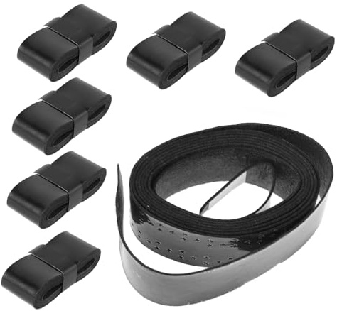 Drumstick Klebeband 6 Rollen Rutschfestes Griffband für Drummer | PU Material, Schwarz, für Übung und Schlagzeugsets, Leicht, Verbessert Kontrolle, gegen Schwitzen