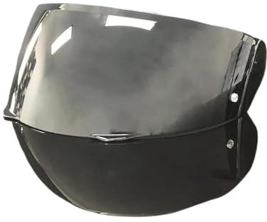 EVURU Helmlinsen-Visier-Ersatz Für HJC i90 Hj33 Motorradhelm Visier PC Visierlinse i90 Modell - Dark Ersatzvisier(Deep Smoke)