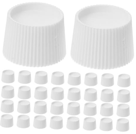 FOMIYES Zahnpasta Schraubkappen Wiederverwendbar Kunststoff 50 Stück Ersatzdeckel Für Verschiedene Zahnpastatuben Täglicher Gebrauch