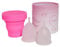 Fio's Menstrual Cup Kit - 2 Menstrual Cups (Size S and L) - Reusable - Leak Proof and Hygenic - Includes Collapsible Sterilizer Cup for Easy Cleaning - Comfortable Period Solution