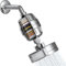 Casaclix Shower Head with 20 + 3 Stage Shower Filter Combo - High Pressure Filtered Shower Head with Vitamin C E A for Hard Water – Easy Installation – Chrome ABS