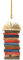 Buch Weihnachtsbaumschmuck Anhänger Acryl Buch Weihnachtsanhänger 2D Tannenbaumschmuck Weihnachtsschmuck Weihnachtsbaum Ornament Für Wandfenster, Bäume, Auto-Rückspiegelzubehör (C, One Size)