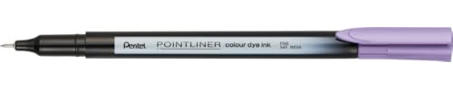 Pentel Pointliner colour S40 Fineliner - dye ink, 0.4 mm, lavendel (12 Stück)