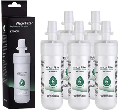 Refrigerator Water Purifier Filter Replace,Compatible For LG, LT700p ADQ36006101-ADQ36006102,Compatible For Kenmore, Water Filter 9690(5pcs)
