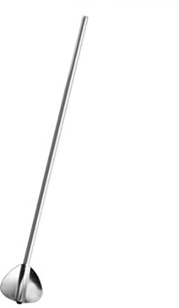 Cabilock 6Pièces Set de Cuillères Paille Acier Inoxydable Réutilisables Forme de Cœur pour Cocktails et Boissons Fraîches