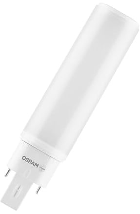 OSRAM DULUX LED Stiftsockellampe G24q 6W 660lm 6500K Ersatz Kompaktleuchtstoff EVG drehbar 30,000h quecksilberfrei einfacher Wechsel IP20, Tageslichtweiß