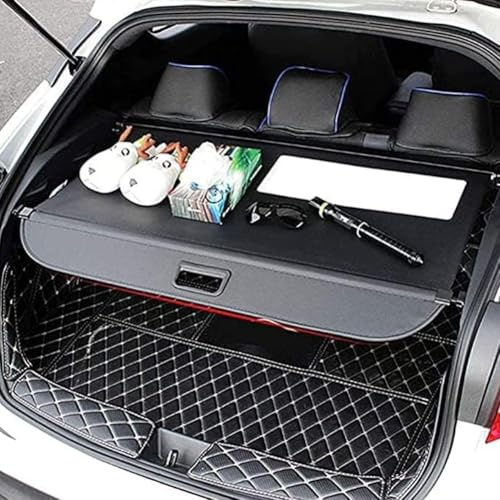 GuanLL Auto Einziehbarer Kofferraumabdeckung für Toyota Harrier 2015-2019 Auto Einziehbare Hintere Hutablage Trennwand Vorhang Ausziehbar Rollo