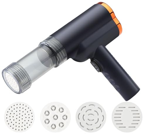 Bomefoi Electric Pasta Maker,Automatic Pasta Machine - Mixer Handheld Tool with 5 Types Accessory for Making Pizza Food Home Vegetable Prep Kitchen Bakery