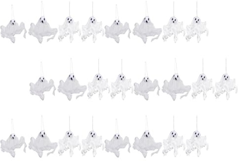 Ohne Werkzeug erforderlich, Halloween-Spectters zum Aufhängen mit skurrilem Ausdruck für Veranda, Hof oder Decke, Polyester-Specters-Flaggen für Halloween