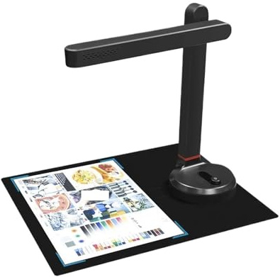 Document Scanner, Book Scanner Autofocus Document Max A4 Size With Smart Led Table Desk Lamp For Family Home Office,for Home,Travel,Office