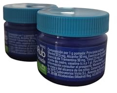 2 x 50 g Ungüento Adultos,Niños Mayores 6 años + Larga Duración 8 Horas Acción [Vapo] [Rub] [Esencias Naturales] [Tos] [Congestión]