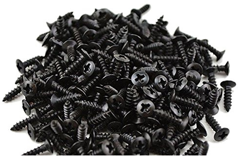 Buhdjfnke 100Pcs Schwarz Guitar Pickguard Schrauben für/E-Gitarre