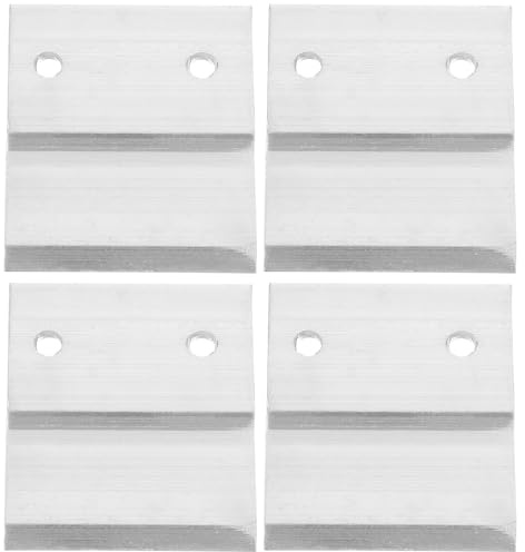 DECOMELODY Schwerlast Spiegelaufhänger 2 Paar Aluminium Bilderaufhängungssystem mit Französischen Stollen für Fotorahmen und Holzfurnier Wandpaneele