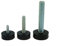 5 Pack Rubber Base Adjustable Feet, Threaded Feet for Chairs, Furniture & Appliances, Shock Dampening, Anti-Slip Feet, Screw in Feet - M8x38mm
