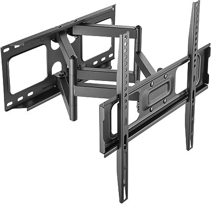 iggual Soporte TV Pared de 32 - 70 SPTV03 - Sujeción Pantalla o Monitor, Brazo Plegable - Incliable - Rotación - Giro, Distancia a Pared 69-410mm,VESA 75x75mm a 400x400mm (Peso Máximo 45 Kg)