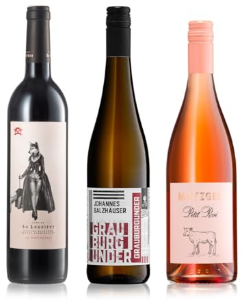 GEILE WEINE Weinpaket JEDEMSCHMECKER (3 x 0,75l) Weißwein, Rosé und Rotwein die jedem schmecken im Probierpaket