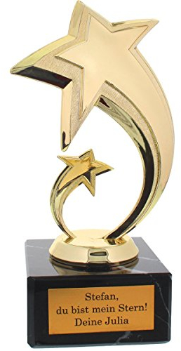 Historia La Statuette des Stars avec Gravure - Trophée pour Les Meilleurs - Cadeau pour Une Remise de Prix, pour Une récompense