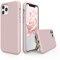 SURPHY Liquid Silicone Case Compatible with iPhone 11 Pro Max Case, Soft Rubber with Microfiber Cloth Lining Full Body Design Shockproof Case for iPhone 11 Pro Max 6.5, Pink