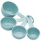 KitchenAid Kunststoff Messbecher, 4 Stück, Aqua Sky