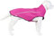 Mile High Life Hunderegenmantel Einstellbare wasserdichte Haustierkleidung Leichte Regenjacke mit reflektierendem Streifen Einfacher Einstiegsverschluss (M,Pink)