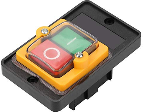 VBESTLIFE Interruttore a Pulsante, AC220V / 380V 10A Impermeabile ON/off Pulsante Interruttore a Pulsante