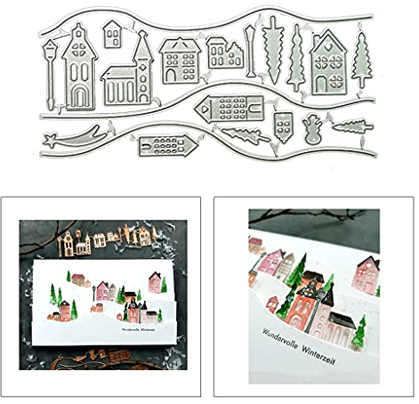Haus DIY Stanzschablone, Scrapbooking Prägeschablonen Stanzformen Schablonen Für Scrapbooking