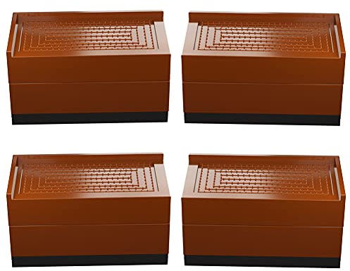 Ggggg Lot de 4 rehausseurs meubles, lit, carrés, pieds hauteur 7,5 cm ou 15 cm, lit réglables pour table, chaise, canapé, dortoir