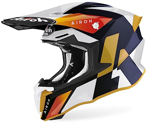 Airoh Helmet Twist 2.0 Lift White/Blue Matt, XL