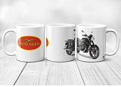 SUPER FABRIQUE Tazza in ceramica Logo Moto Guzzi stampato in Francia