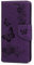 Skyhewen for iPhone XR Case Wallet Flip Shockproof Floral Butterfly PU Leather Phone Case Magnet Stand Card Holder Silicone Bumper for iPhone XR, Purple