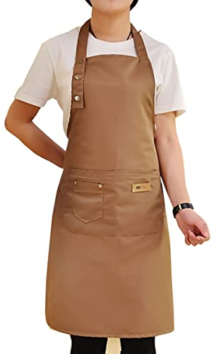 Rayson Unisex Delantal de Cocina Ajustable de con 2 Bolsillos Disponible para Restaurantes Cocinas Cocinar Barbacoas Floristas Cocineros Camareros