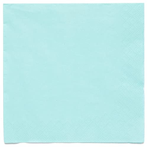 Amscan 9915402-211 - Pastel Blue Eco-Friendly Compostable Luncheon Napkins - 20 Pack