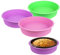 Dhieong 3 x Käsekuchen-Pfannenschutz, Silikon-Käsekuchen-Pfanne, Wasserbad-Schutz für 22,9 cm runde Springform, verhindert, dass Wasser in die Springform gelangt